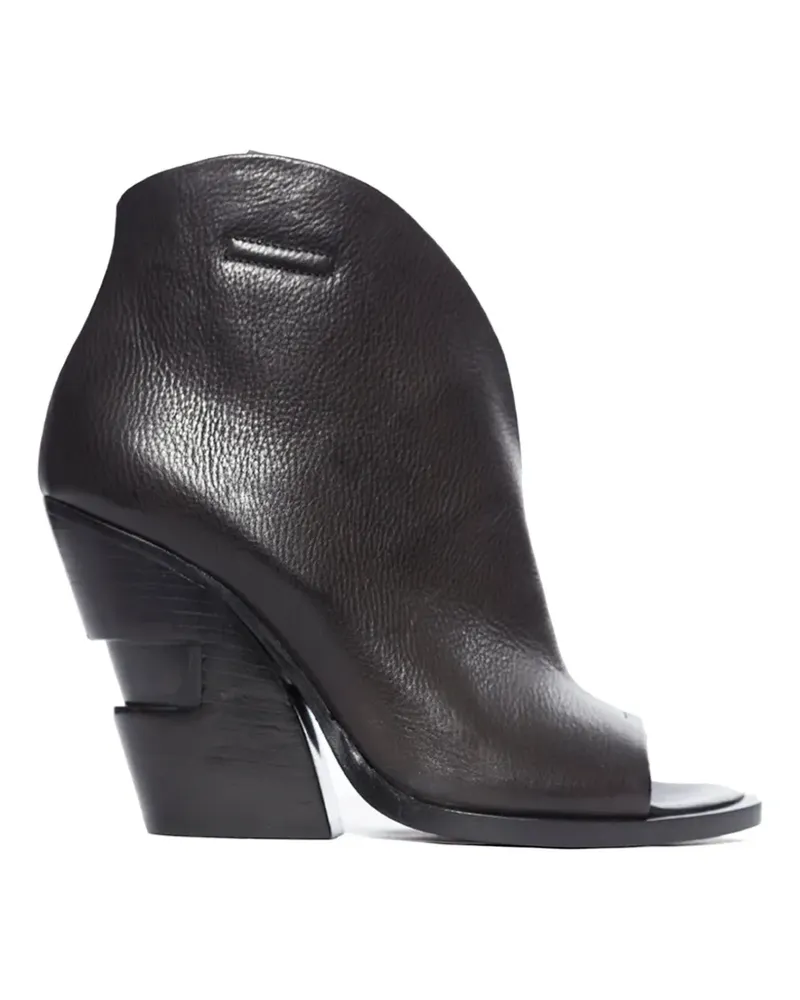 Cinzia Araia open leather sandals - Schwarz Schwarz