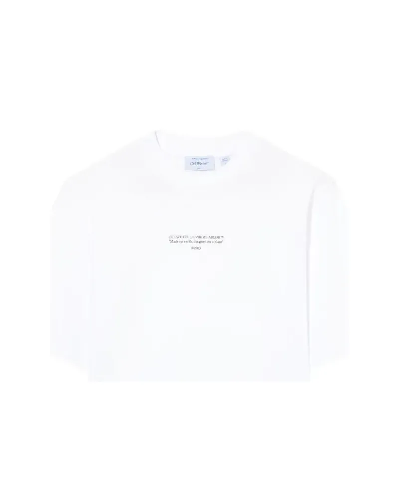 OFF-WHITE Kastiges T-Shirt - Weiß Weiß
