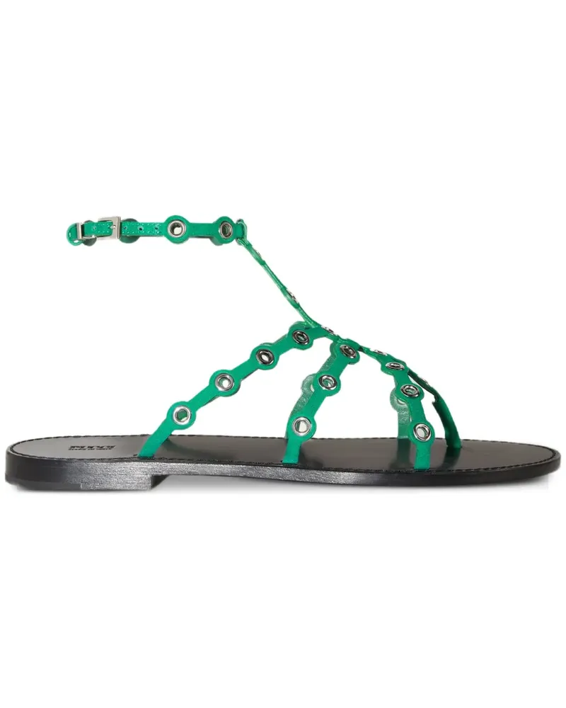 Emilio Pucci Sandalen mit Ösen - Grün Grün