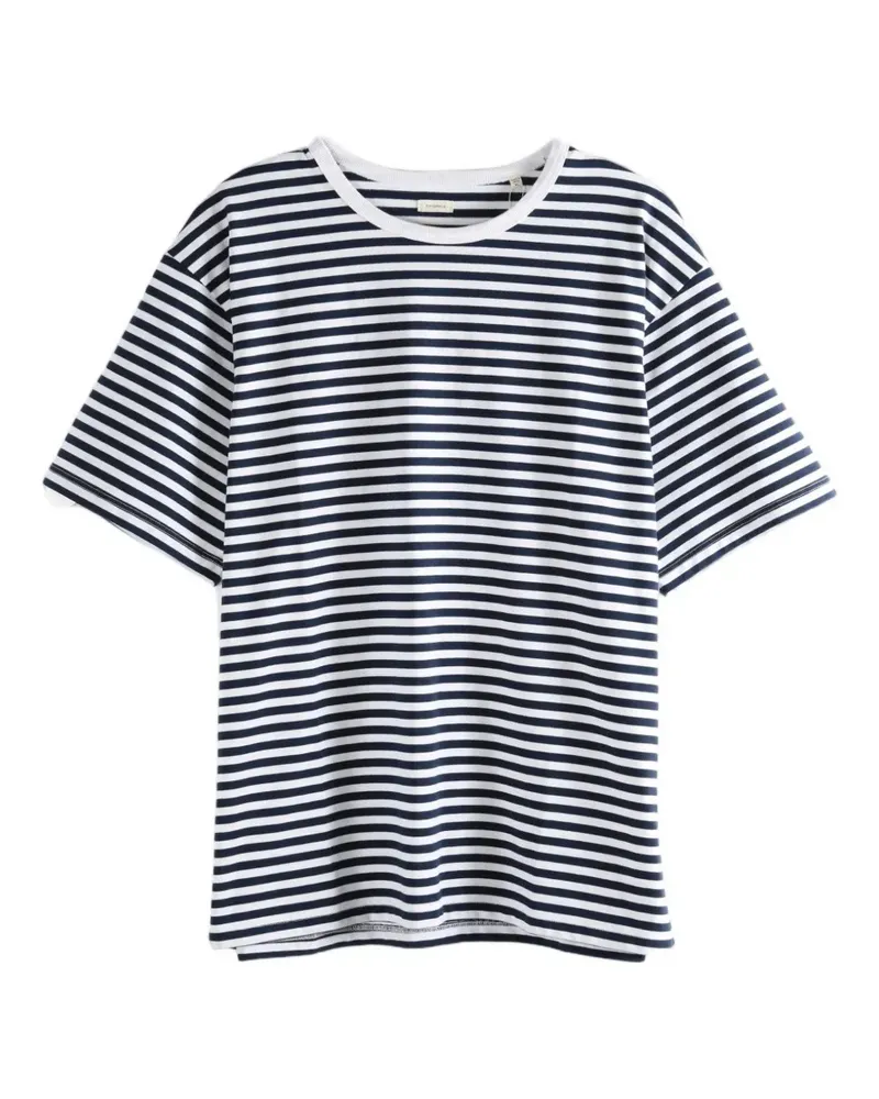 nanamica horizontal-stripe T-shirt - Blau Blau
