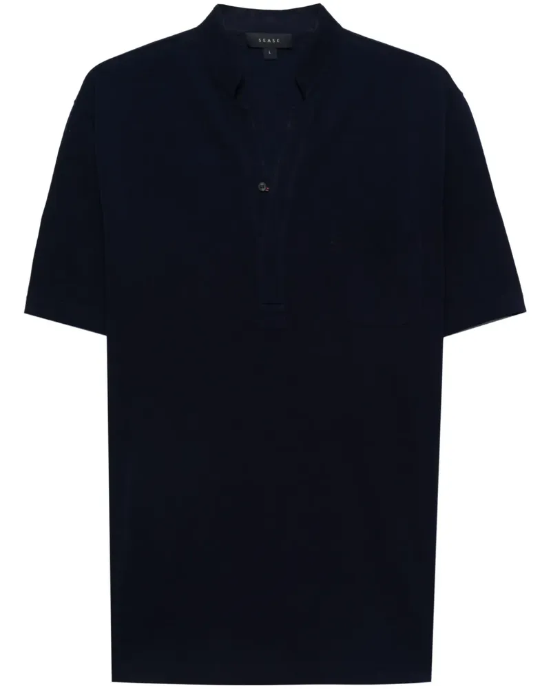 SEASE Fish Tail Poloshirt - Blau Blau