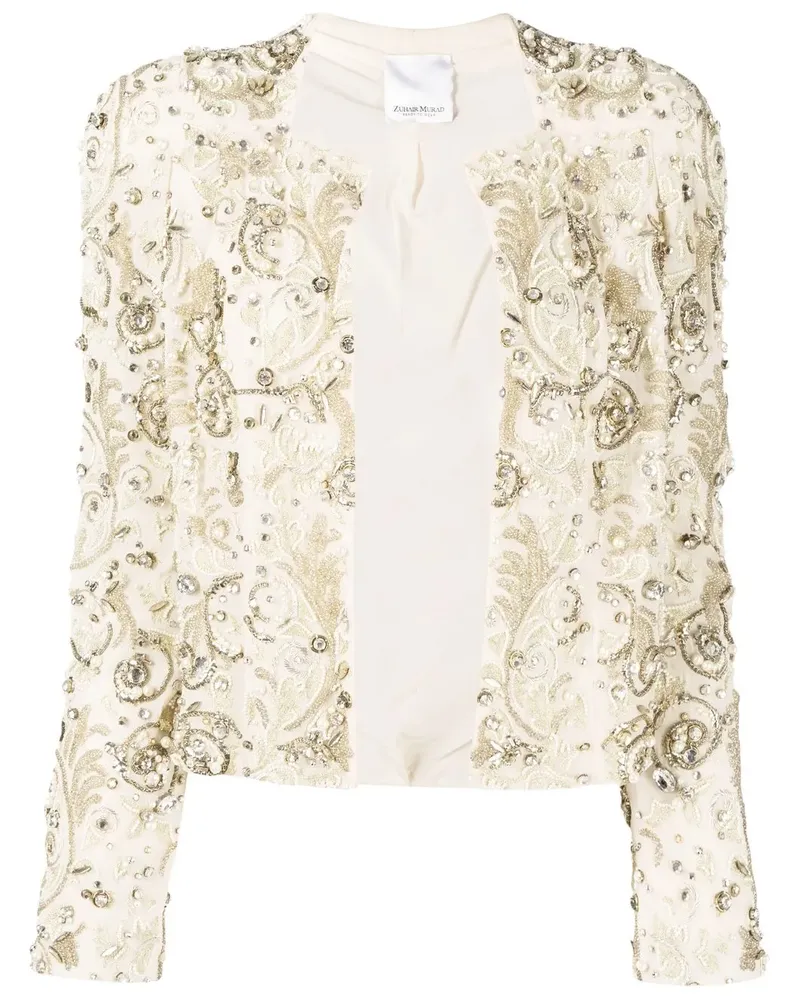 Zuhair Murad Verzierter Cardigan - Gold Gold