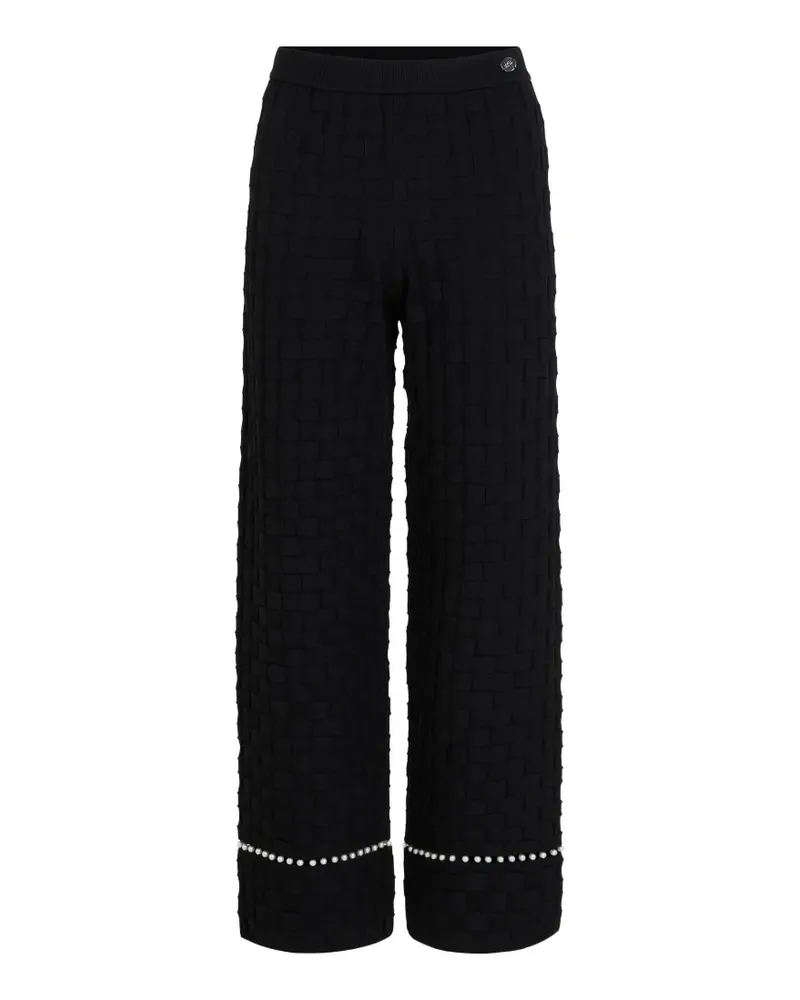 Karl Lagerfeld Hose mit Perlen - Schwarz Schwarz