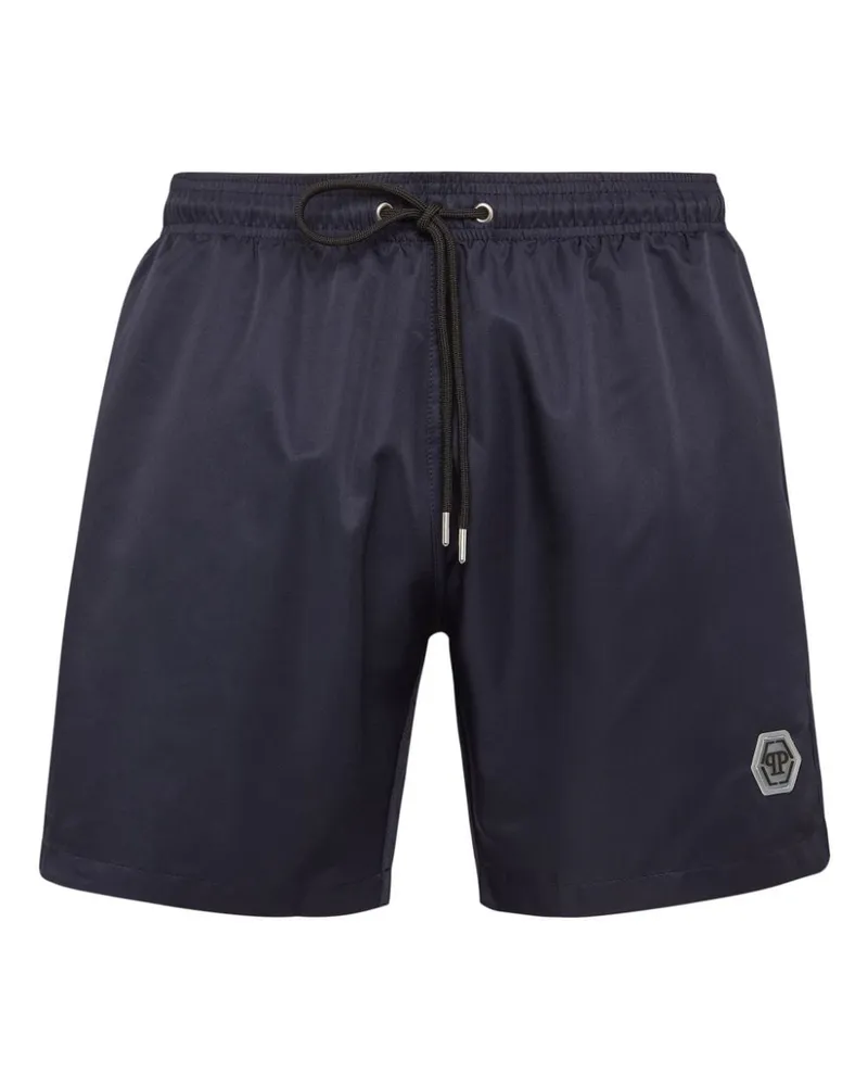 Philipp Plein Logo-Applikation - Blau Blau