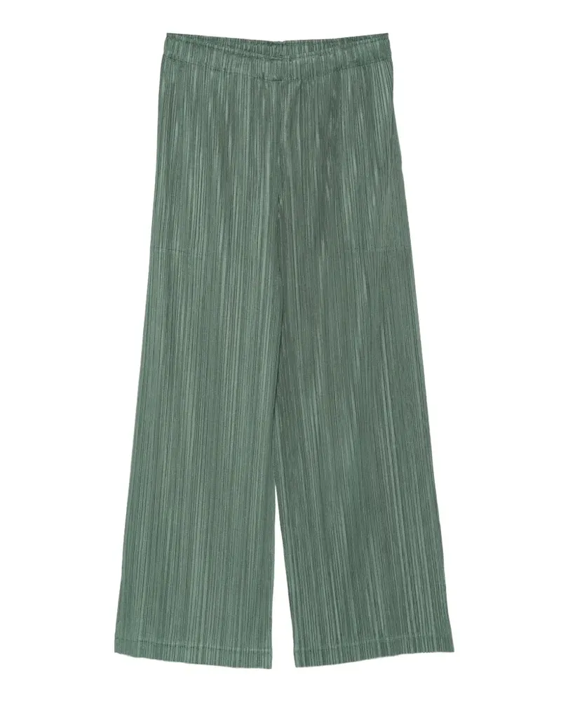 Issey Miyake Plissierte Hose - Grün Grün