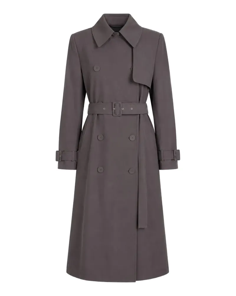 The Sei belted double-breasted trench coat - Grau Grau