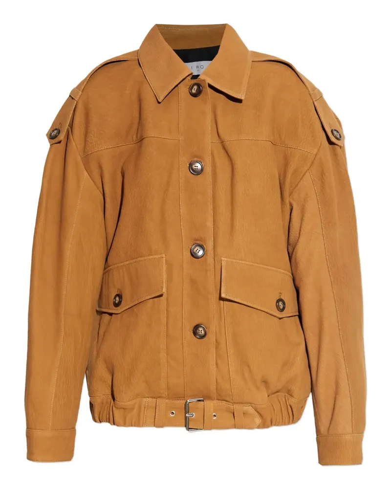 IRO Geknöpfte Wildlederjacke - Braun Braun