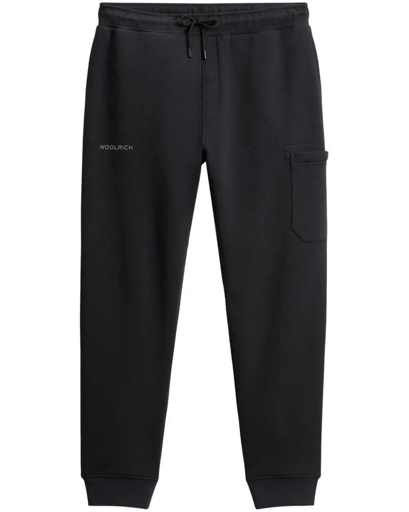Woolrich Jogginghose mit Logo - Schwarz Schwarz
