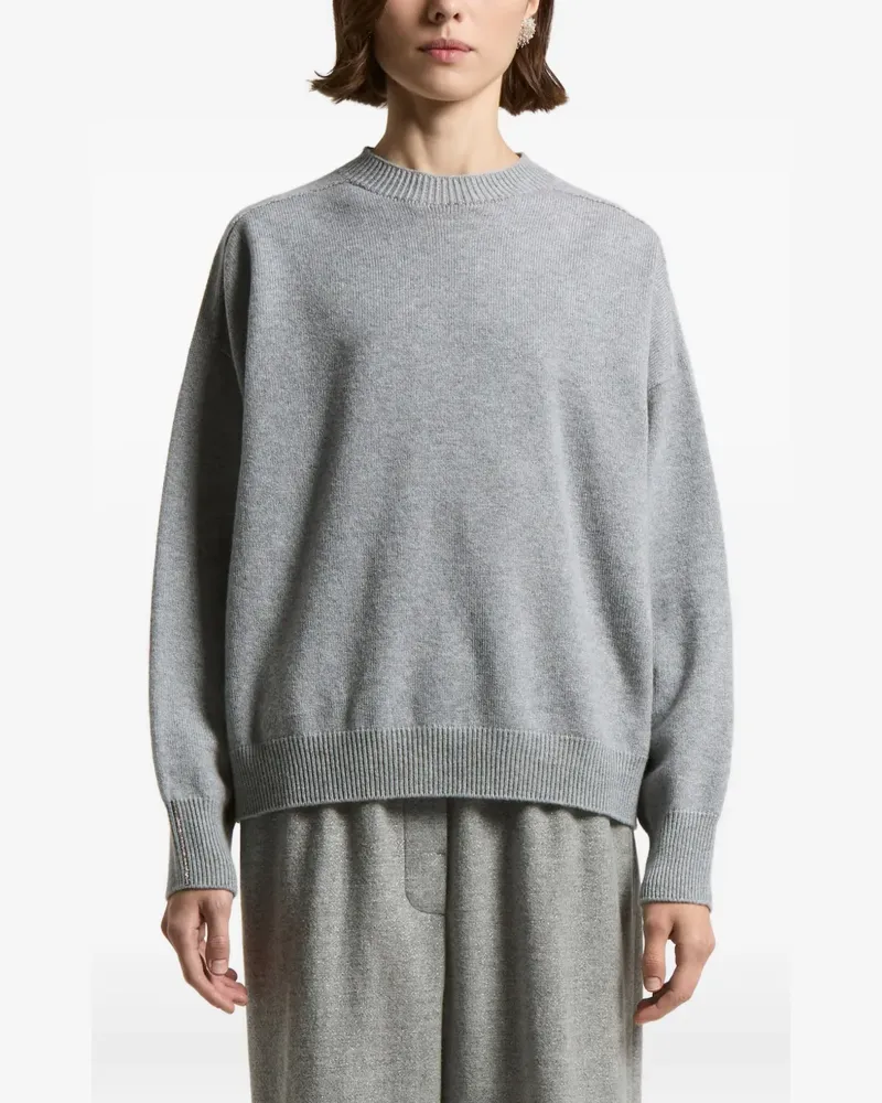 Peserico Kaschmirpullover mit Rundhalsausschnitt - Grau Grau