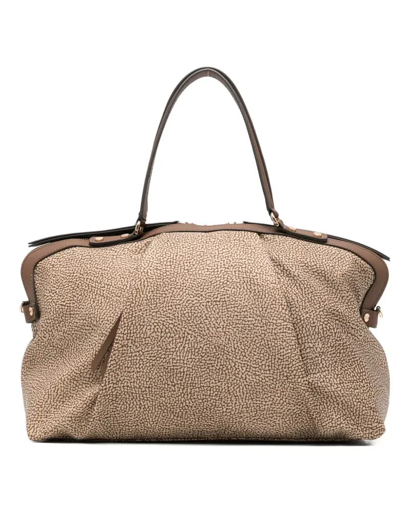 Borbonese Strukturierter Shopper - Nude Nude