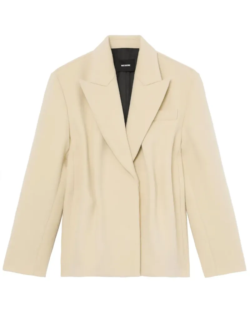 WE 11 DONE Gestrickter Blazer - Nude Nude