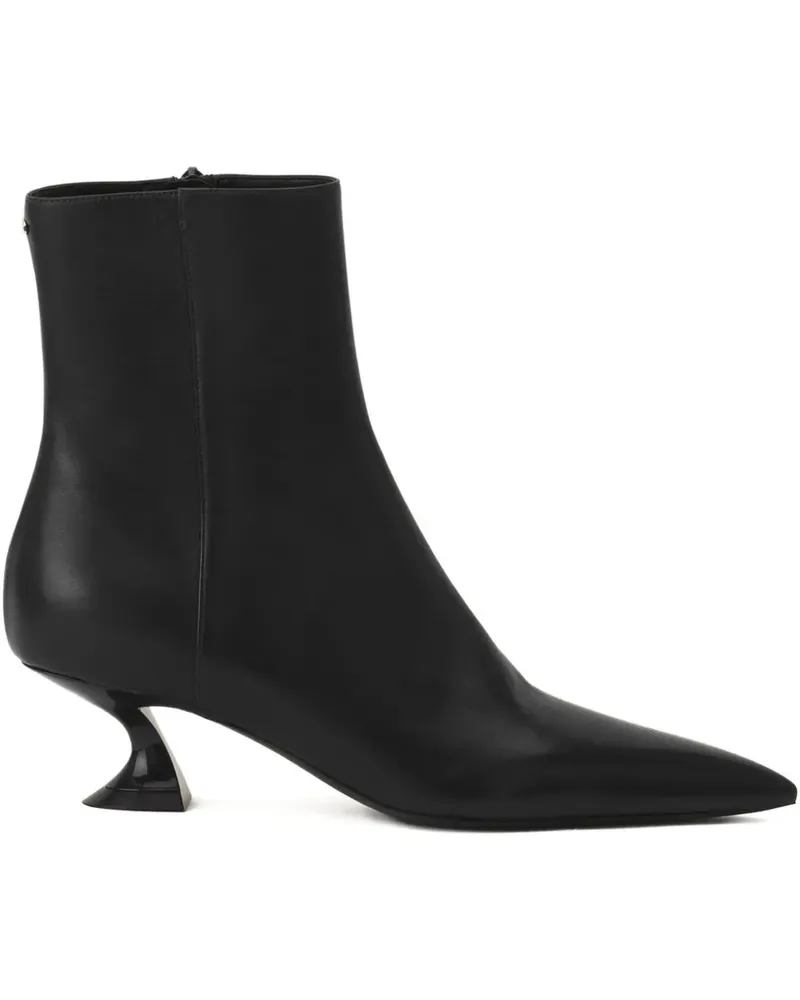 Lanvin Spitze Stiefeletten mit Design-Absatz - Schwarz Schwarz