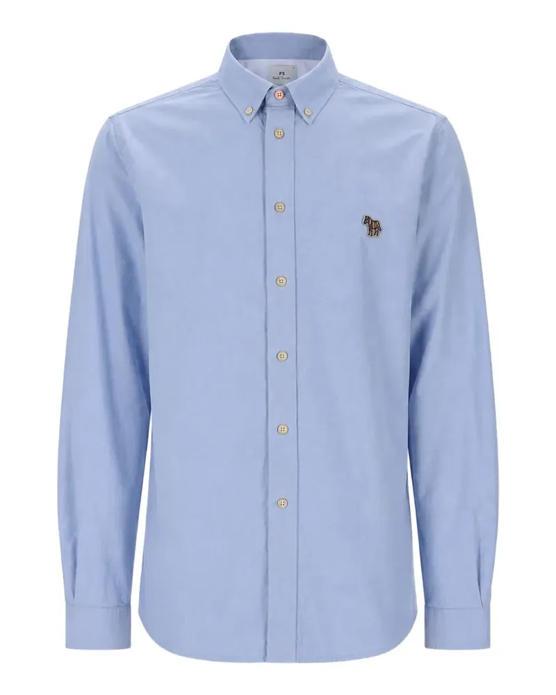 Paul Smith Hemd mit Zebra-Patch - Blau Blau