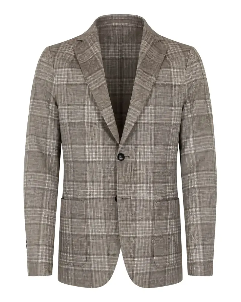 CIRCOLO 1901 check-pattern single-breasted blazer - Nude Nude