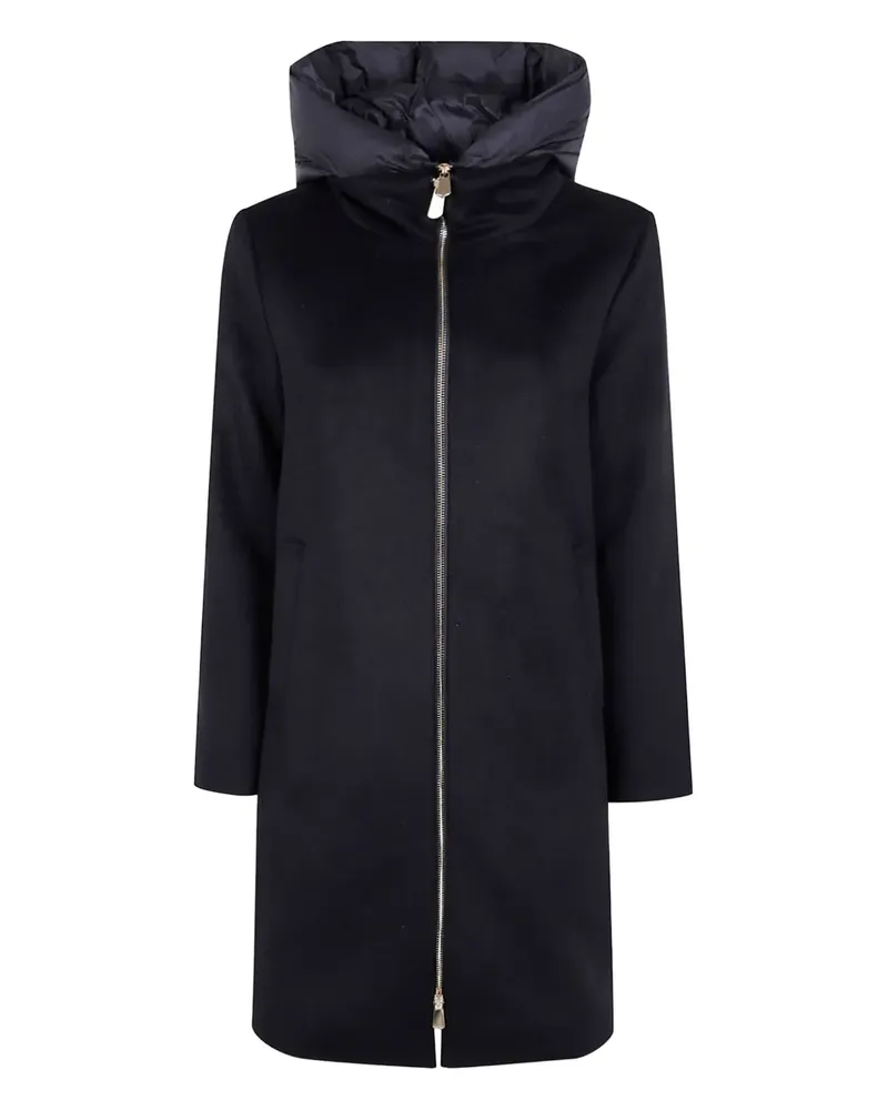 Seventy hooded zip coat - Schwarz Schwarz
