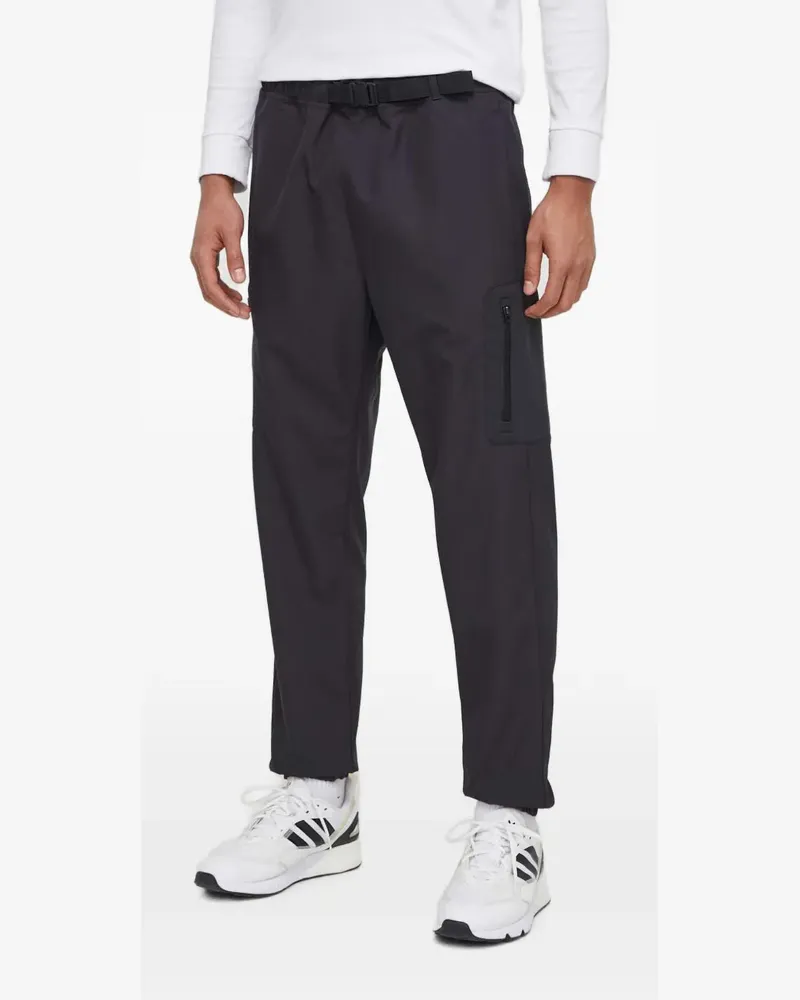 adidas belted zip-pocket track pants - Schwarz Schwarz