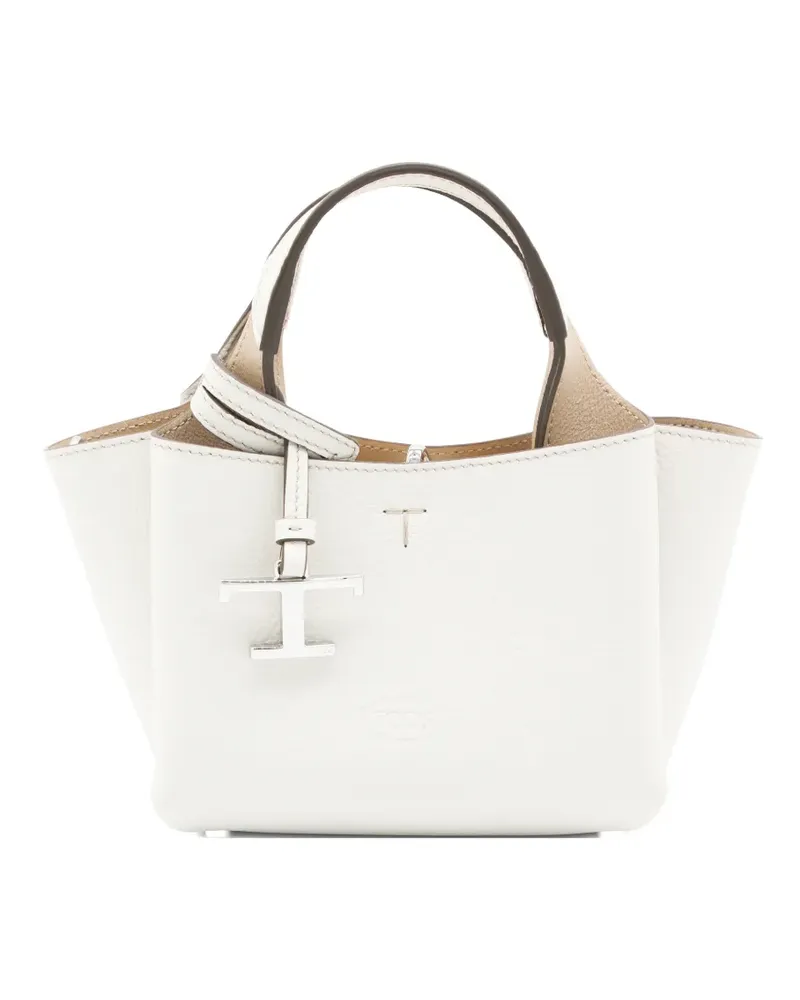 TOD'S micro leather tote bag - Weiß Weiß