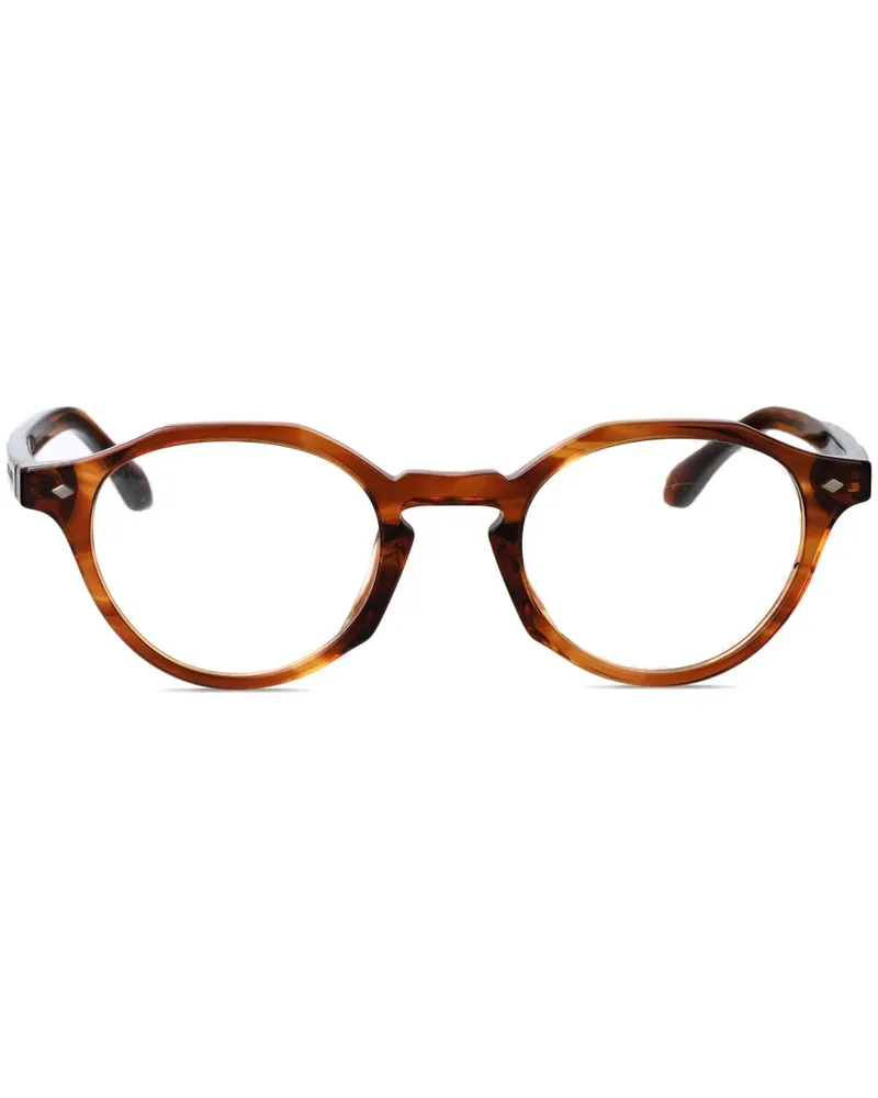 Giorgio Armani Brille mit rundem Gestell - Braun Braun