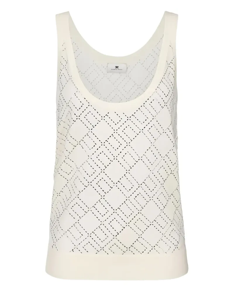Elisabetta Franchi Besticktes Trägershirt - Nude Nude