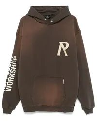 REPRESENT Hoodie mit Besatzstreifen Braun