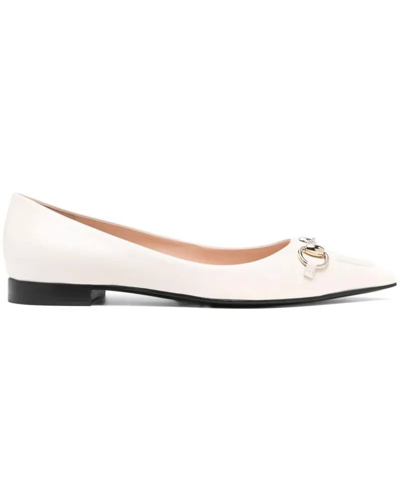 Gucci Ballerinas mit Horsebit-Detail - Nude Nude
