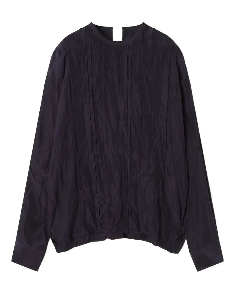 Lanvin T-Shirt mit Ziernaht - Blau Blau