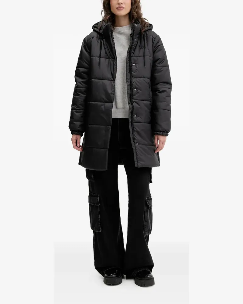 Vans hooded quilted puffer jacket - Schwarz Schwarz