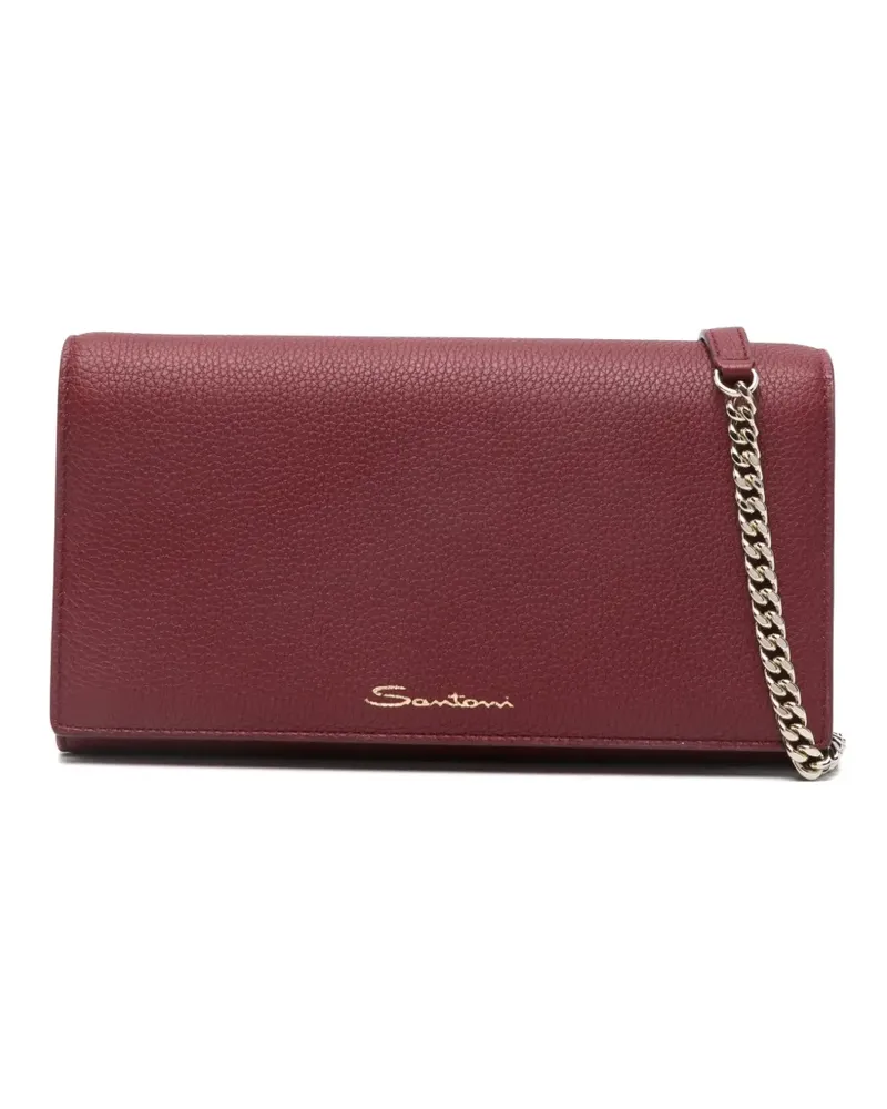 Santoni Portemonnaie mit Kette - Rot Rot