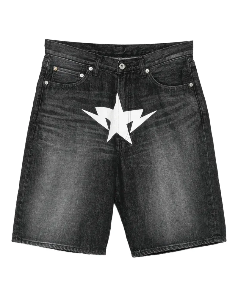 BAPE Shorts mit Sterne-Print - Schwarz Schwarz