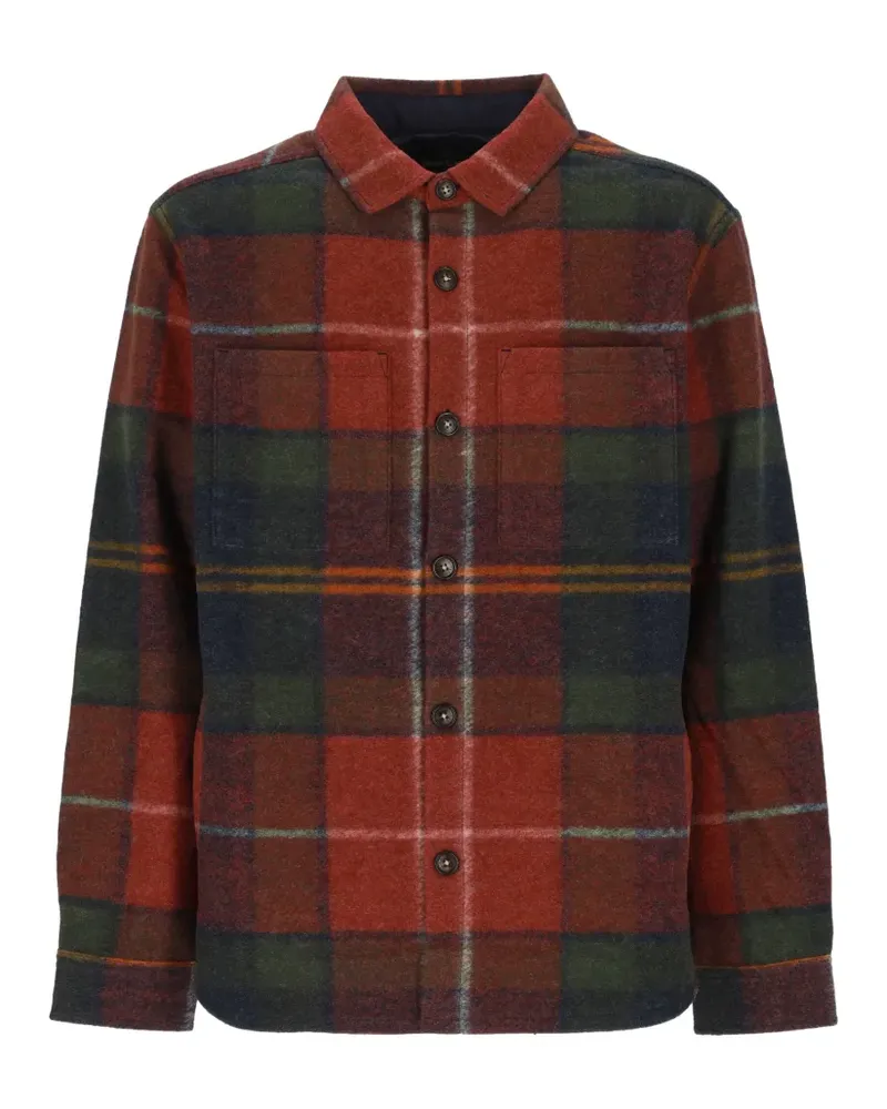 Barbour Karierte Woodlane Hemdjacke - Rot Rot