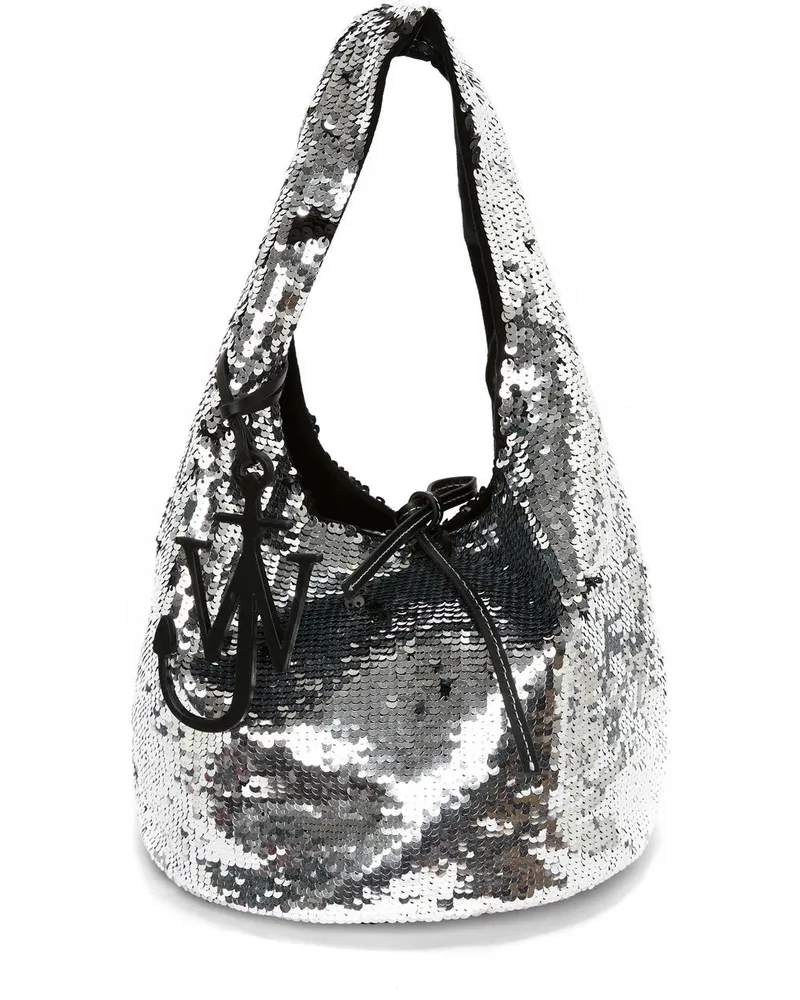 J.W.Anderson Handtasche mit Pailletten Silber