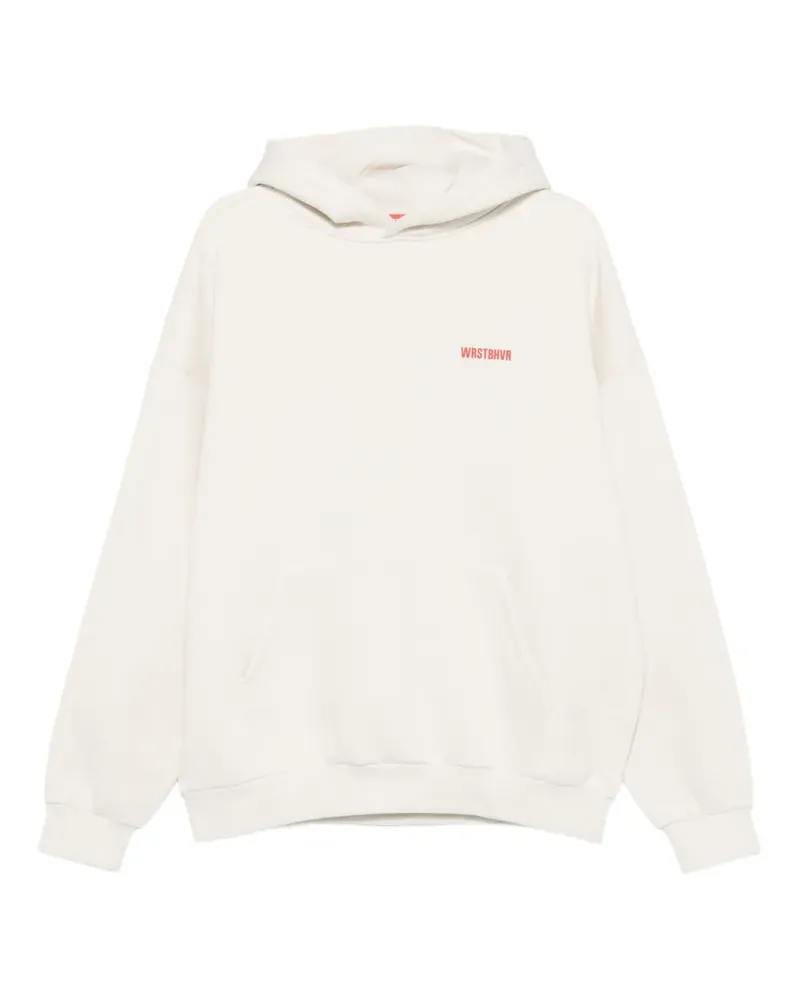 WRSTBHVR Onro V3 pouch-pocket hoodie - Nude Nude