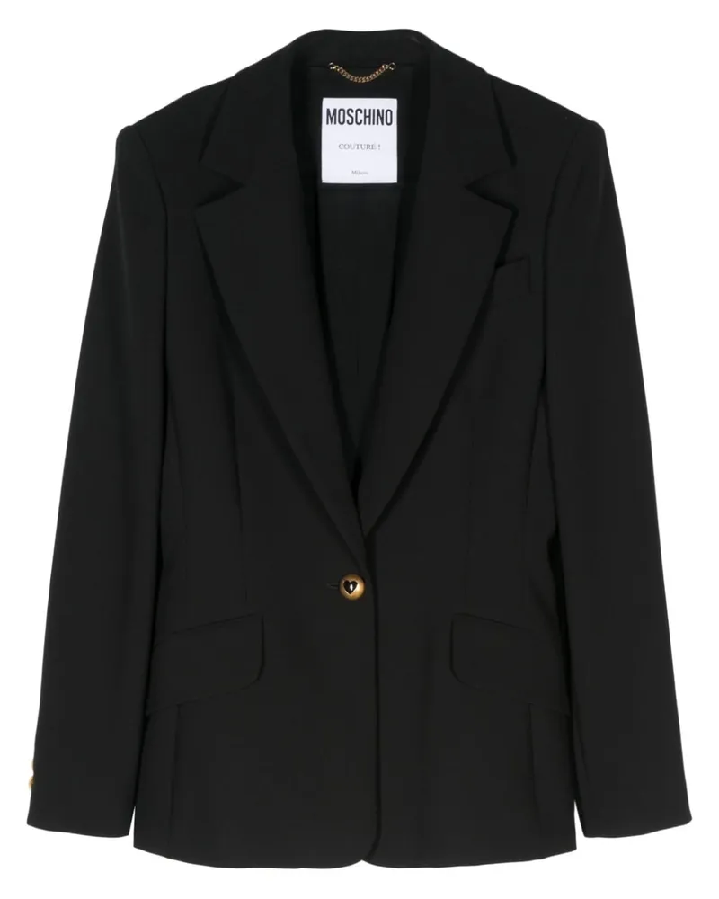 Moschino Krepp-Blazer Schwarz