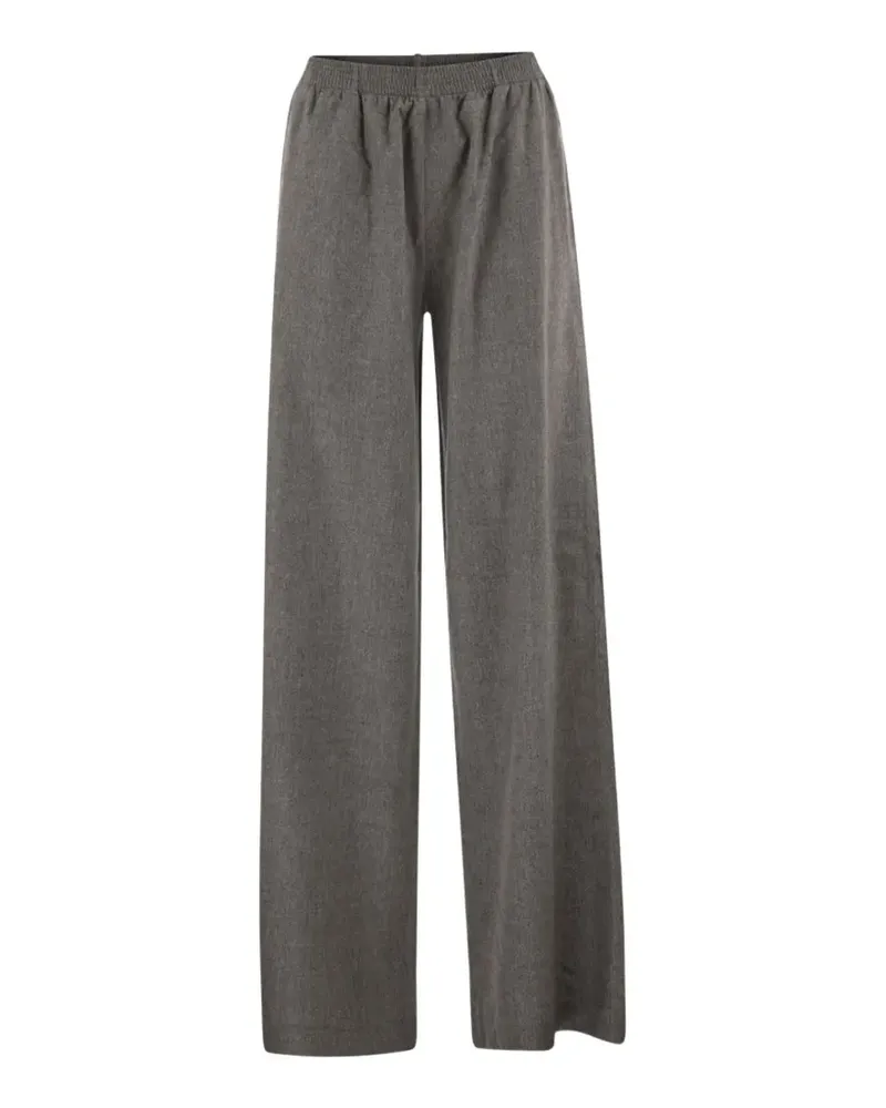 Fabiana Filippi elasticated-waistband wide-leg trousers - Grau Grau