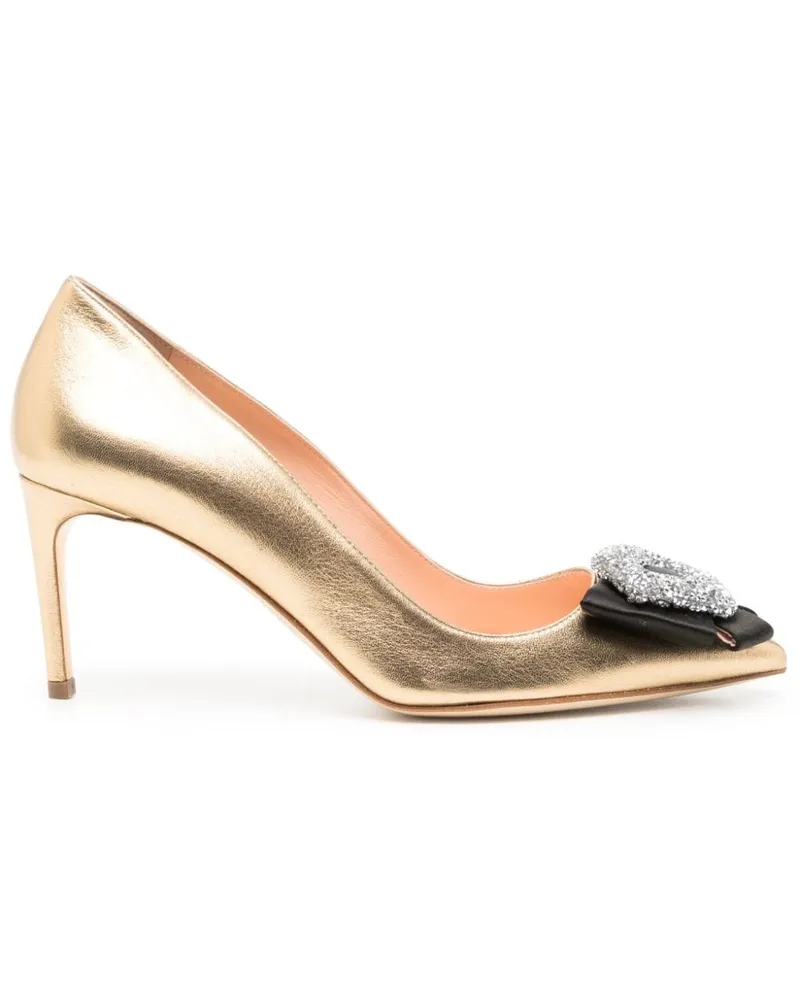 Rupert Sanderson New Nada Pumps 70mm Gold