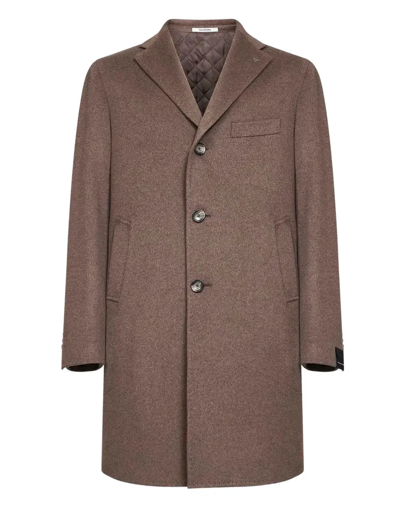 Tagliatore logo-pin three-button coat - Braun Braun