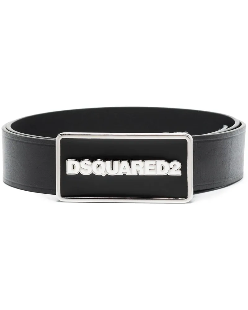 Dsquared2 Gürtel mit Logo-Schnalle Schwarz