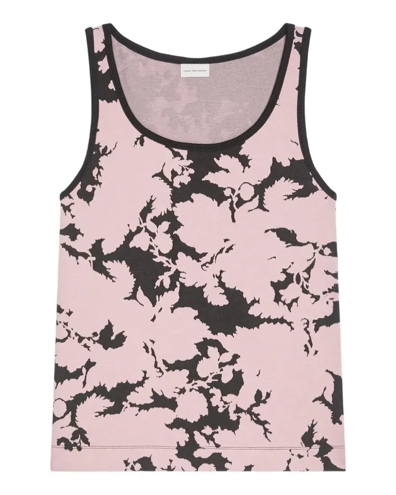 Dries van Noten jacquard tank top - Rosa Rosa