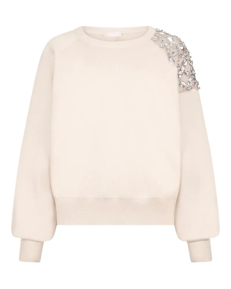 Liu Jo embroidery sweatshirt - Nude Nude