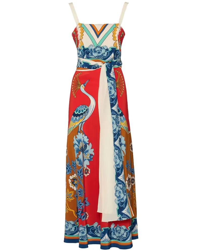 La DoubleJ Kleid mit grafischem Print - Rot Rot