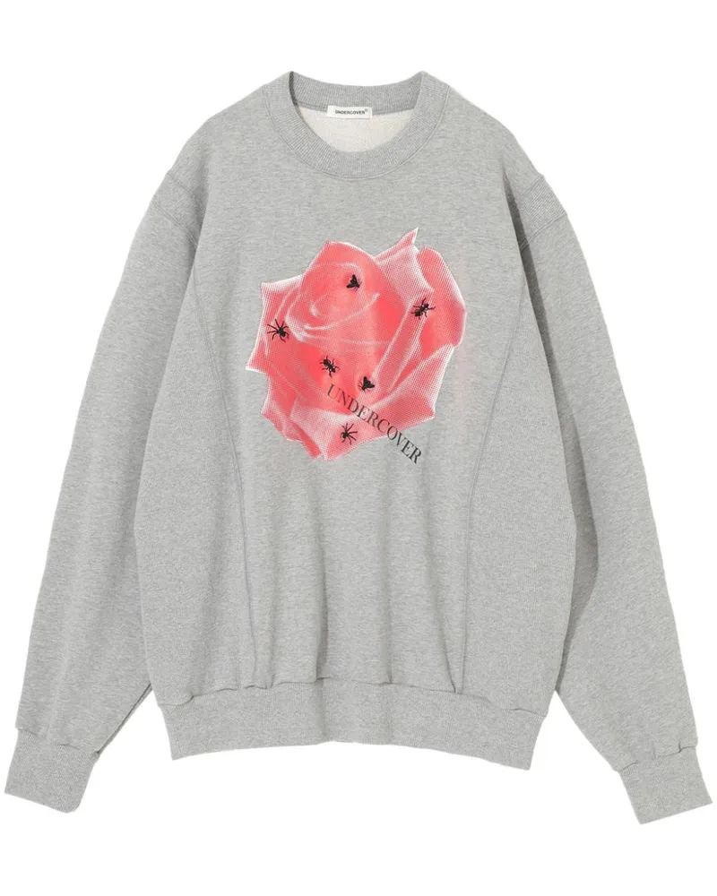 Undercover Sweatshirt mit grafischem Print - Grau Grau