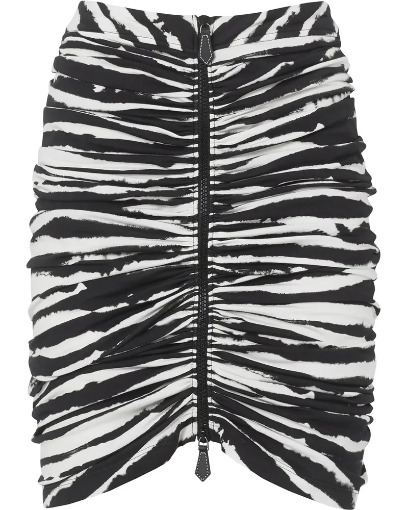 Burberry Rock mit Aquarell-Print - Schwarz Schwarz