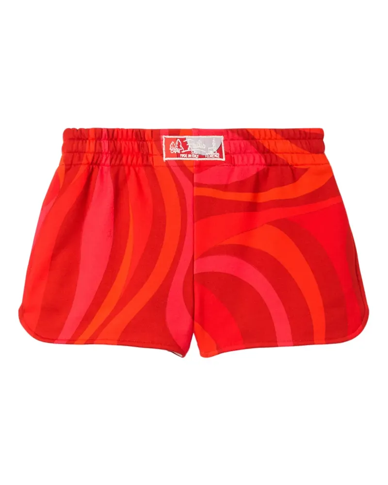 Emilio Pucci Shorts mit Marmo-Print - Rot Rot