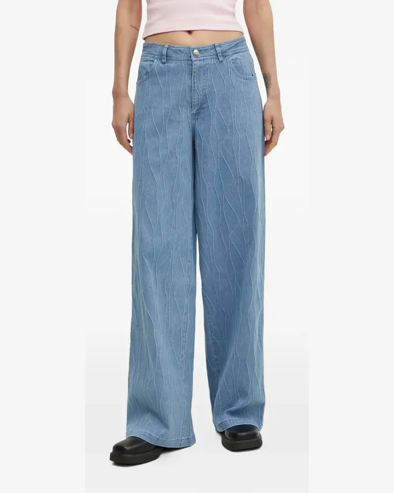 Résumé textured denim jeans - Blau Blau