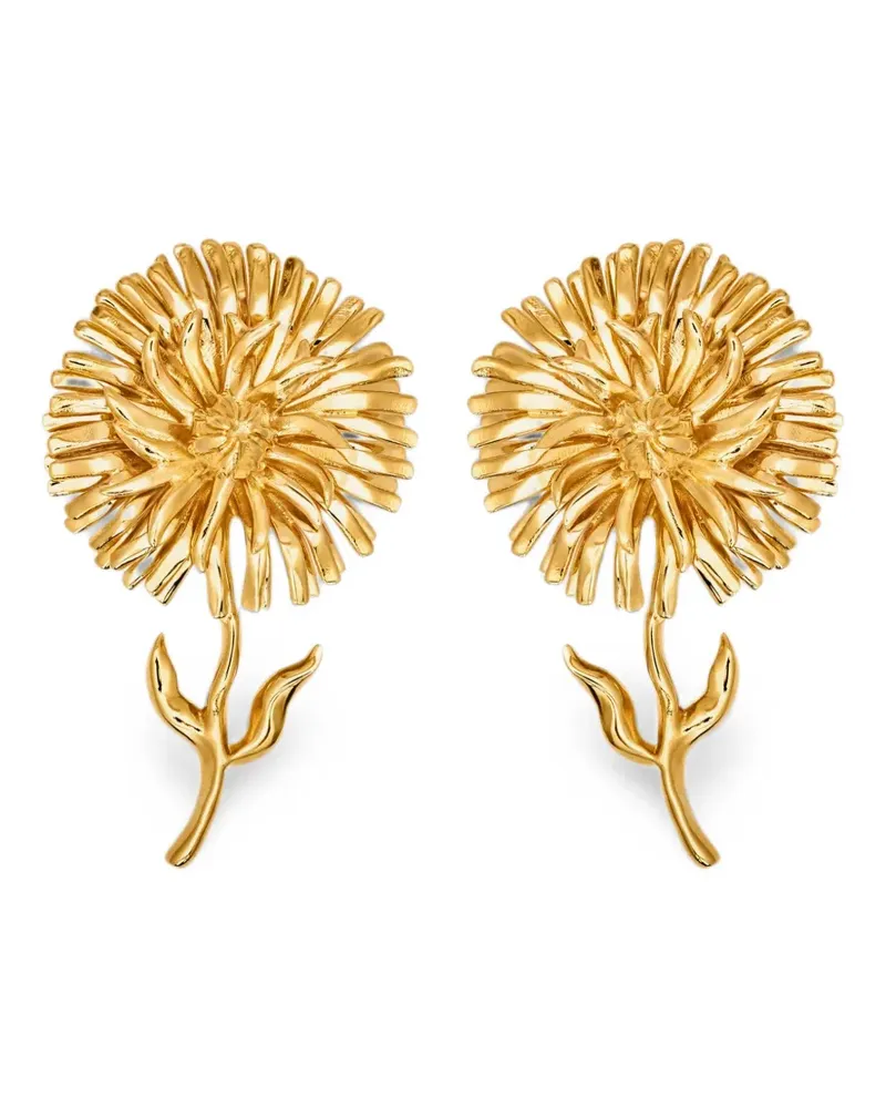 Oscar de la Renta Daisy clip-on earrings - Gold Gold
