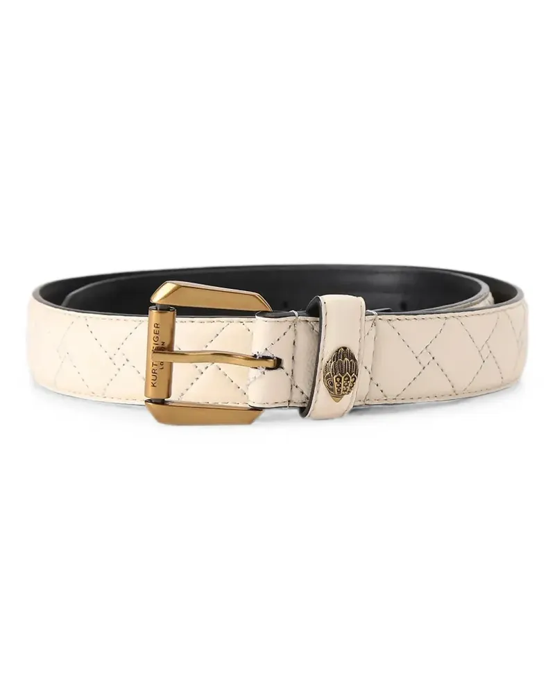 Kurt Geiger quilted Eagle-head belt - Nude Nude