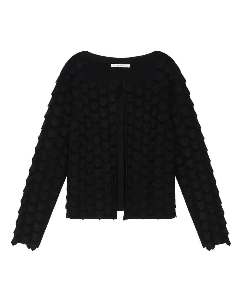 Maliparmi Gemusterter Cardigan mit Shield-Form - Schwarz Schwarz