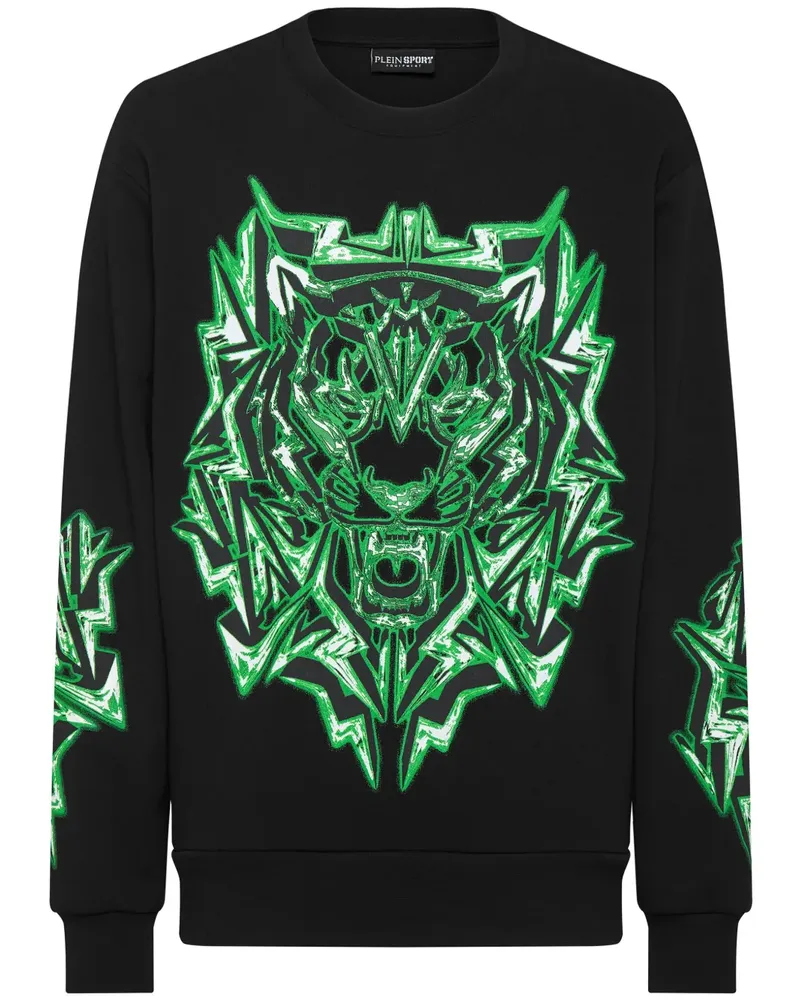 Philipp Plein Sweatshirt mit grafischem Print - Schwarz Schwarz