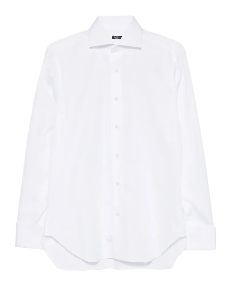 BARBA turned cuff shirt - Weiß Weiß