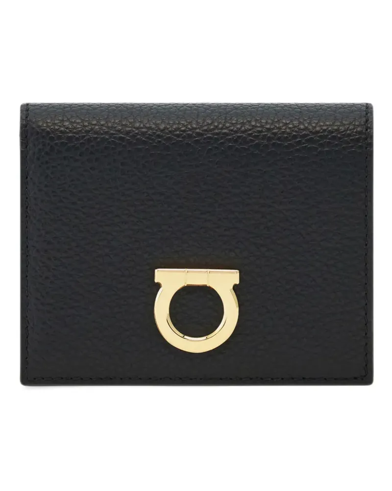 Ferragamo Portemonnaie mit Gancini-Detail - Schwarz Schwarz